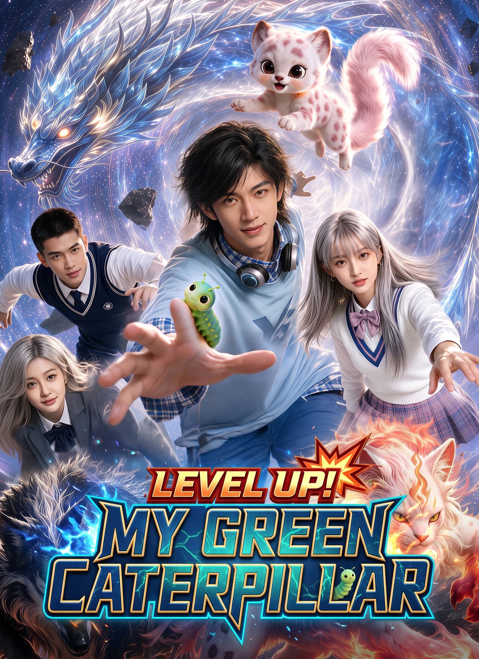 Level up! My Green Caterpillar poster