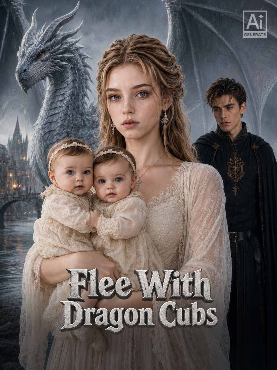 Flee With Dragon Cubs poster