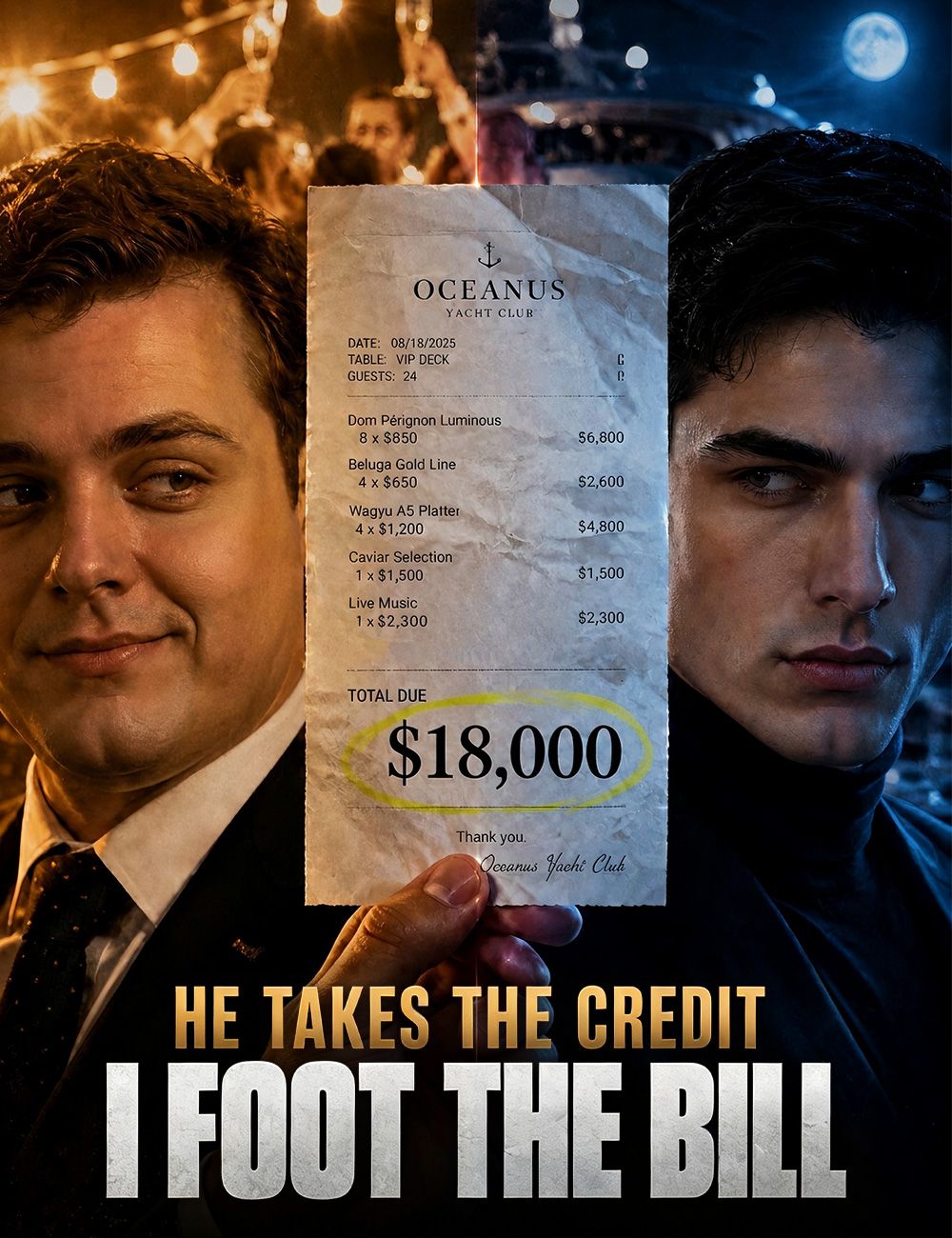 He Takes the Credit, I Foot the Bill poster
