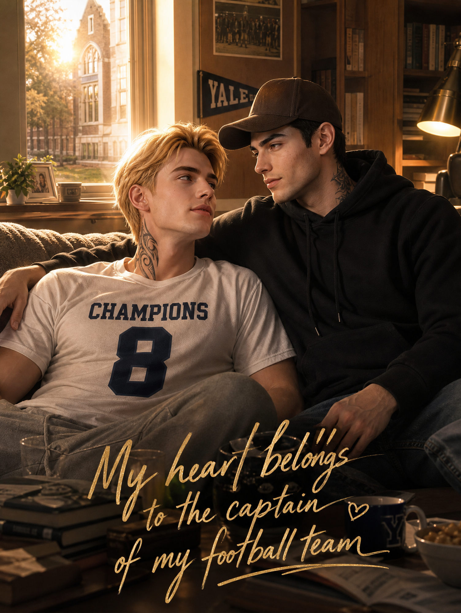 My heart belongs to the captain of my football team poster